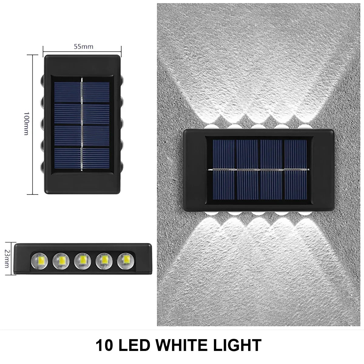 Outdoor Solar Wall Lamp - Waterproof Garden Light for Home Decoration - ZOOMNSTORE