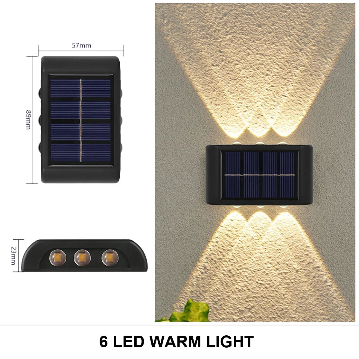 Outdoor Solar Wall Lamp - Waterproof Garden Light for Home Decoration - ZOOMNSTORE