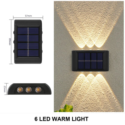 Outdoor Solar Wall Lamp - Waterproof Garden Light for Home Decoration - ZOOMNSTORE