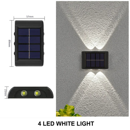 Outdoor Solar Wall Lamp - Waterproof Garden Light for Home Decoration - ZOOMNSTORE
