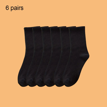 Solid Colour Ankle Socks - Soft Breathable Sports Socks for Men  Women Black  White 46 Pairs - ZOOMNSTORE