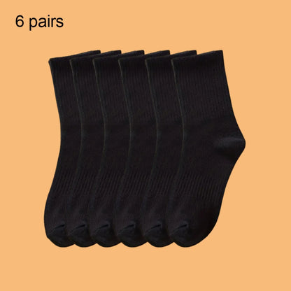 Solid Colour Ankle Socks - Soft Breathable Sports Socks for Men  Women Black  White 46 Pairs - ZOOMNSTORE