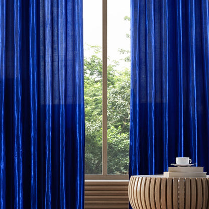 Solid Satin Curtain - Modern Style Half Blackout Polyester Door Drapes - ZOOMNSTORE