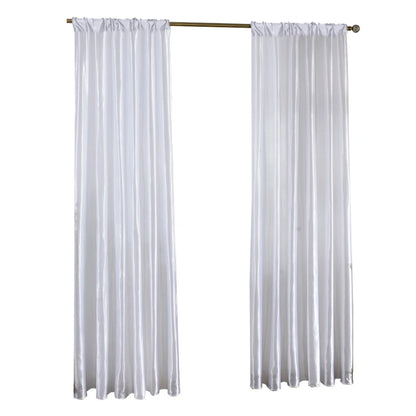 Solid Satin Curtain - Modern Style Half Blackout Polyester Door Drapes - ZOOMNSTORE