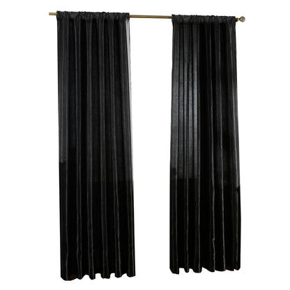 Solid Satin Curtain - Modern Style Half Blackout Polyester Door Drapes - ZOOMNSTORE