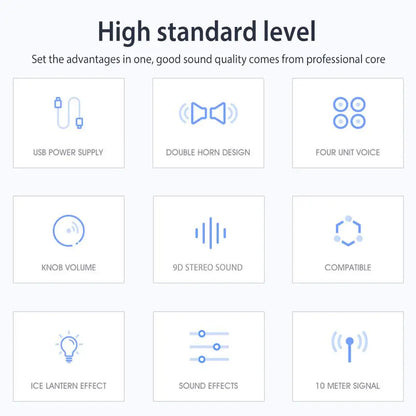 Sound Bar Bluetooth Speaker - USB Wired Stereo Speaker Bar with 3.5mm Aux for Projector PC - ZOOMNSTORE