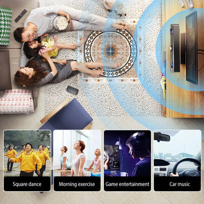 Sound Bar Bluetooth Speaker - USB Wired Stereo Speaker Bar with 3.5mm Aux for Projector PC - ZOOMNSTORE