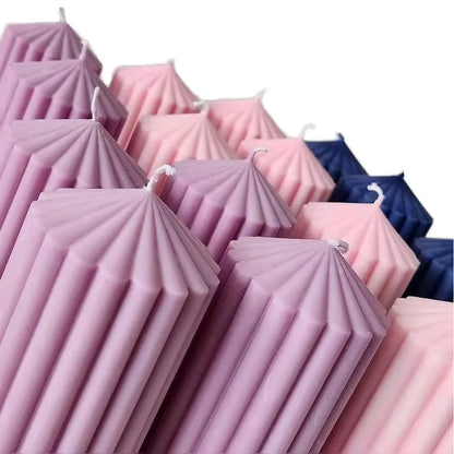 Soy Wax Scented Candle - Spire Columnar for Home Decor Birthdays  Valentines Day - ZOOMNSTORE
