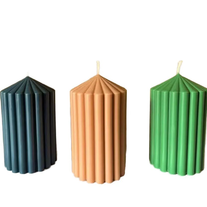 Soy Wax Scented Candle - Spire Columnar for Home Decor Birthdays  Valentines Day - ZOOMNSTORE