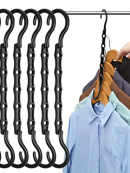 Space Saving Hangers – Multifunction Plastic Clothes Racks | Rotary Closet Organizer - ZOOMNSTORE