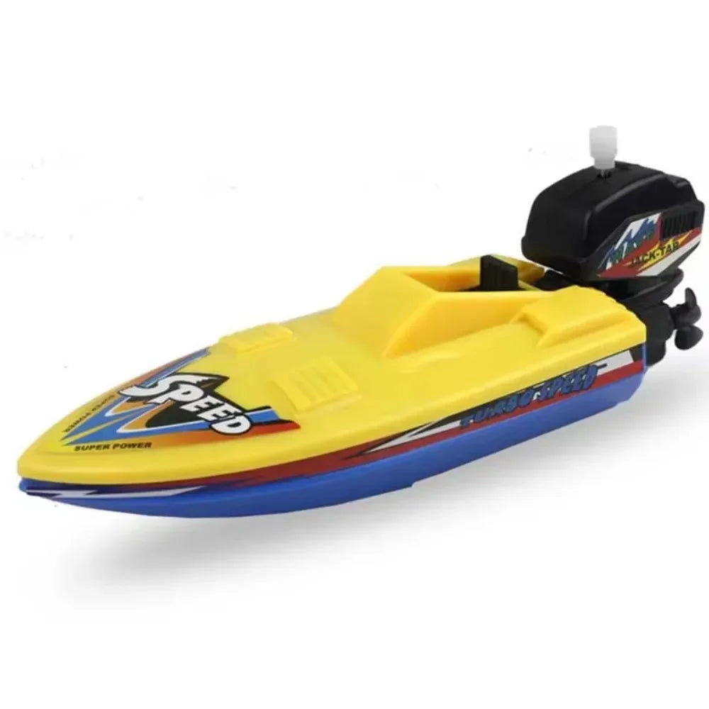 Speed Boat Wind-Up Toy - Classic Bath Toy for Kids - ZOOMNSTORE