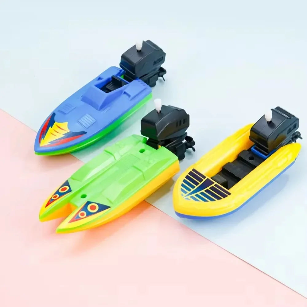 Speed Boat Wind-Up Toy - Classic Bath Toy for Kids - ZOOMNSTORE