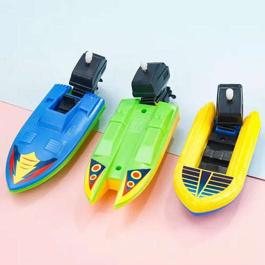Speed Boat Wind-Up Toy - Classic Bath Toy for Kids - ZOOMNSTORE