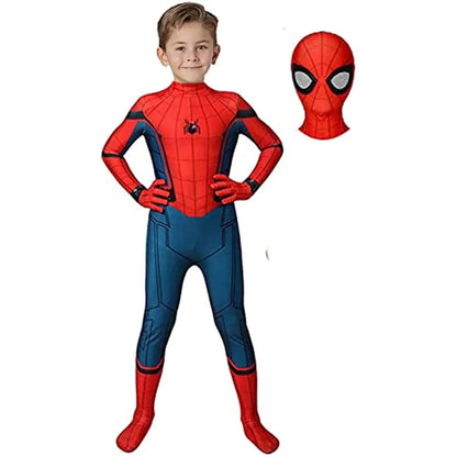 Spiderman Costume for Kids Adult Tobey Maguire Cosplay Bodysuit Superhero Zentai Suit Jumpsuit Halloween Carnival Party Costumes - ZOOMNSTORE