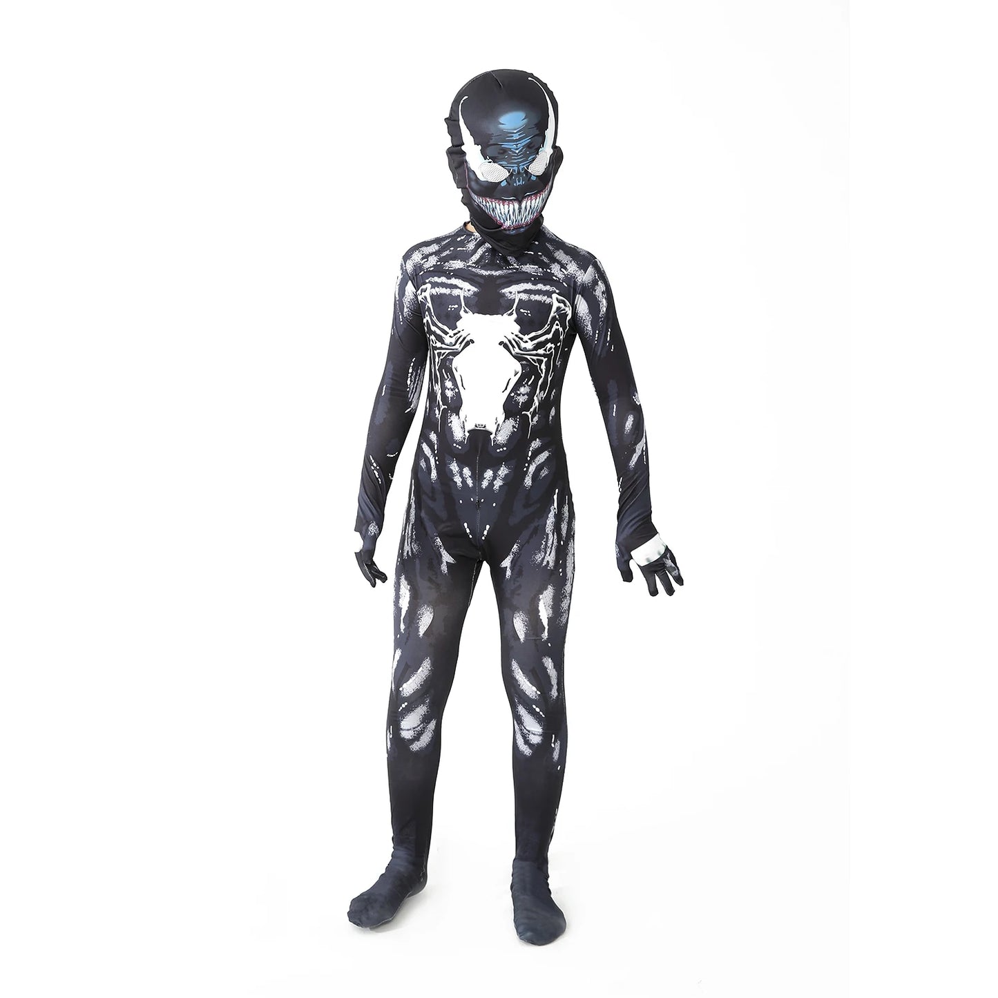 Superhero Spiderman Costume Set - Iron Miles Venom Bodysuit for Halloween  Christmas Cosplay - ZOOMNSTORE