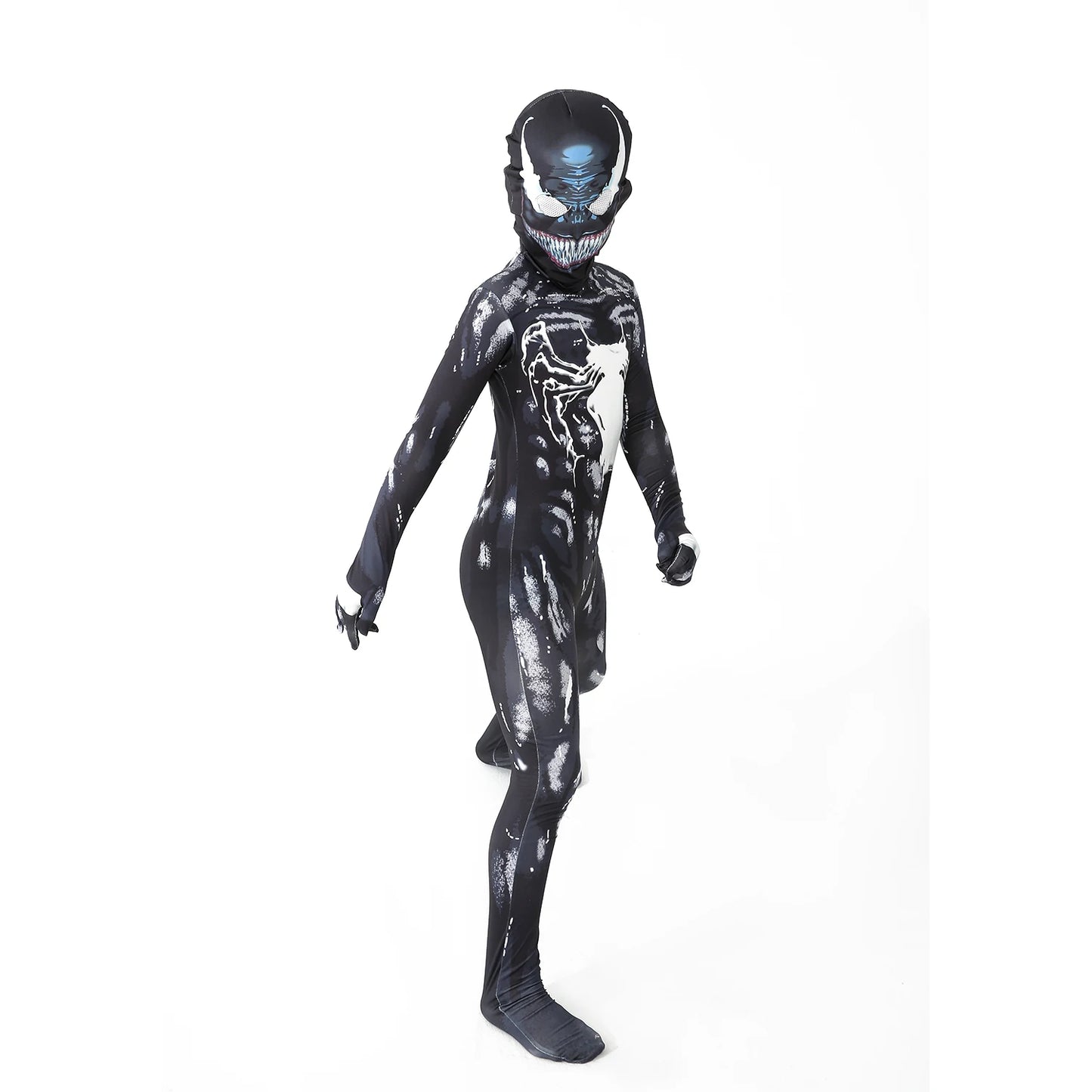 Superhero Spiderman Costume Set - Iron Miles Venom Bodysuit for Halloween  Christmas Cosplay - ZOOMNSTORE