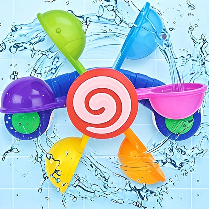 1pc Spinning Bath Toy Windmill, Fun Bathtime Sensory Play for Baby Boys & Girls, Ideal Birthday Christmas Gift - ZOOMNSTORE