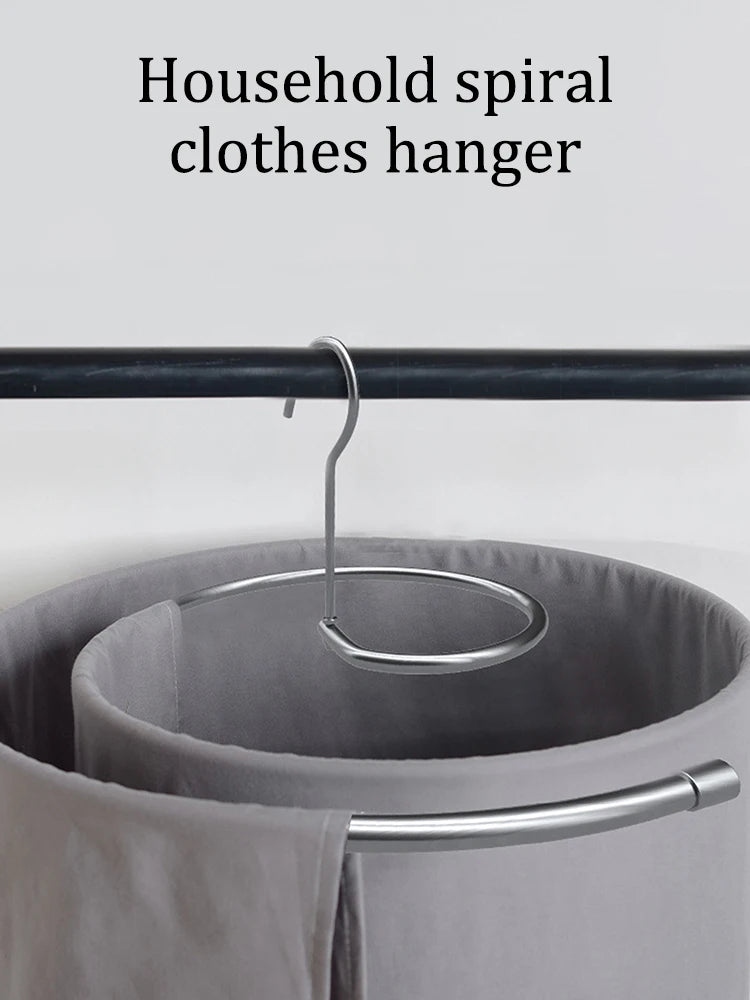 Spiral Clothes Hanger - Durable Stainless Steel Rotating Drying Rack for Quilts & Bed Sheets - ZOOMNSTORE