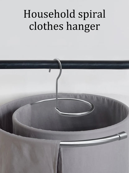 Spiral Clothes Hanger - Durable Stainless Steel Rotating Drying Rack for Quilts & Bed Sheets - ZOOMNSTORE
