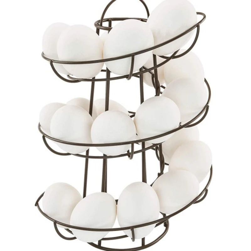 Egg Skelter Spiral Rack - Deluxe Egg Storage Dispenser - ZOOMNSTORE