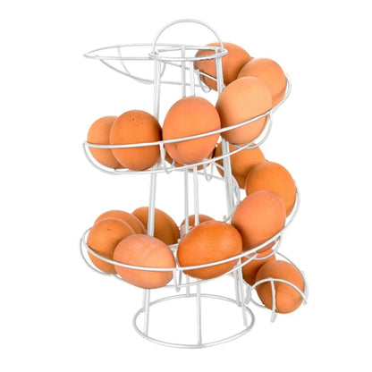 Egg Skelter Spiral Rack - Deluxe Egg Storage Dispenser - ZOOMNSTORE