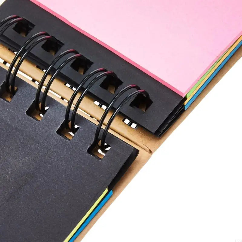 Spiral Notebook with Sticky Notes - Hard Cover Memo Pad for School  Office - ZOOMNSTORE