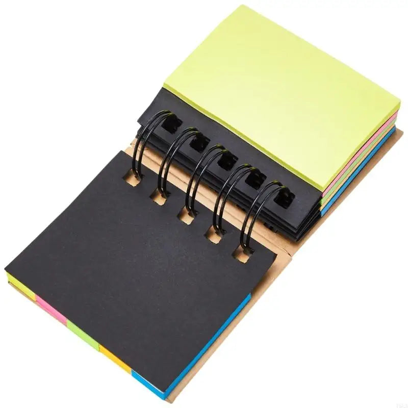 Spiral Notebook with Sticky Notes - Hard Cover Memo Pad for School  Office - ZOOMNSTORE