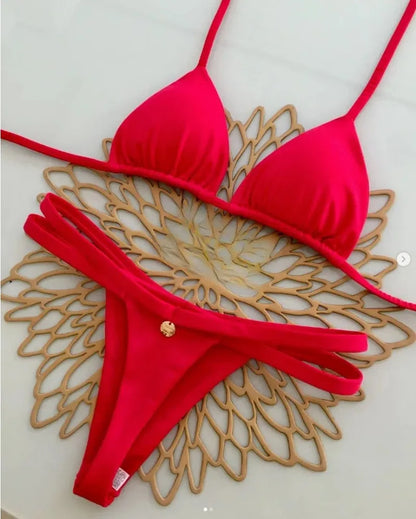 Womens Sexy Brazil Bikini - Split Briefs Swimsuit for Beach Vacation - ZOOMNSTORE