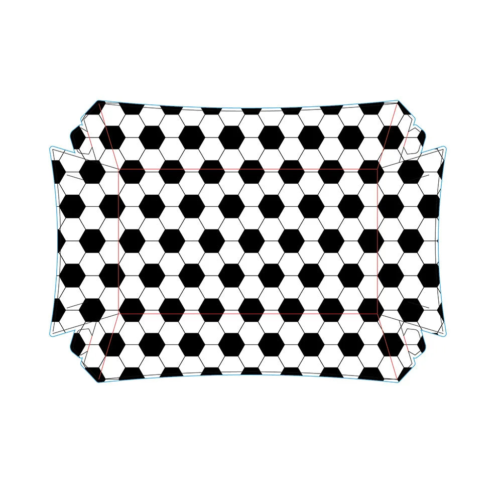 Sports Themed Party Snack Trays - Disposable Paper Food Boats for Soccer Rugby Football Baseball and Basketball Celebrations - ZOOMNSTORE