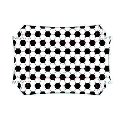 Sports Themed Party Snack Trays - Disposable Paper Food Boats for Soccer Rugby Football Baseball and Basketball Celebrations - ZOOMNSTORE