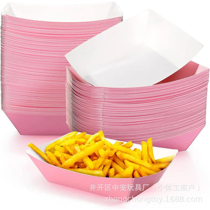 Sports Themed Party Snack Trays - Disposable Paper Food Boats for Soccer Rugby Football Baseball and Basketball Celebrations - ZOOMNSTORE