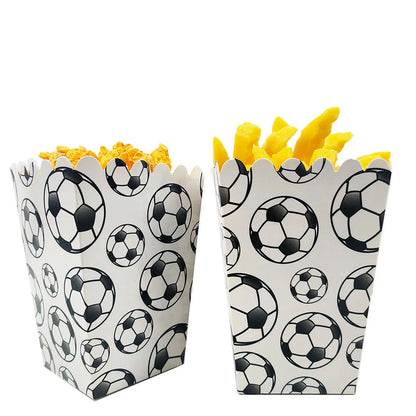 Sports Themed Party Snack Trays - Disposable Paper Food Boats for Soccer Rugby Football Baseball and Basketball Celebrations - ZOOMNSTORE