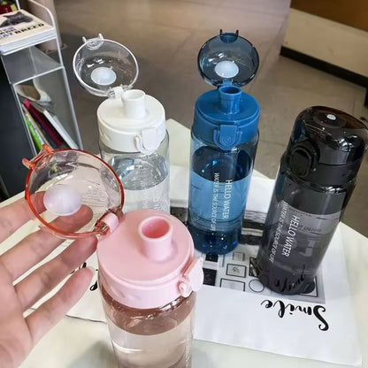 Sports Water Bottle – 780ml Portable Leakproof Transparent Gym Hydration Bottle - ZOOMNSTORE