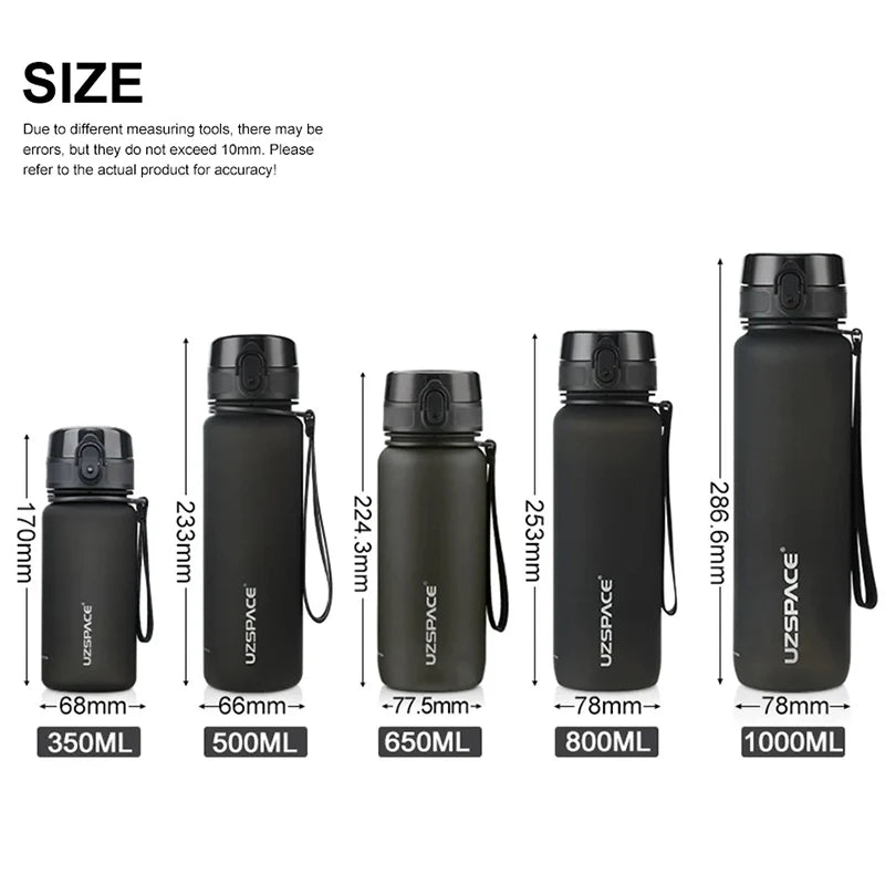 Sports Water Bottle - Leakproof Shaker Portable Gym Bottle | BPA Free Tritan Plastic - ZOOMNSTORE