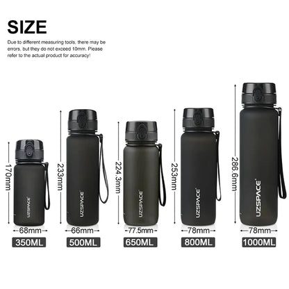 Sports Water Bottle - Leakproof Shaker Portable Gym Bottle | BPA Free Tritan Plastic - ZOOMNSTORE