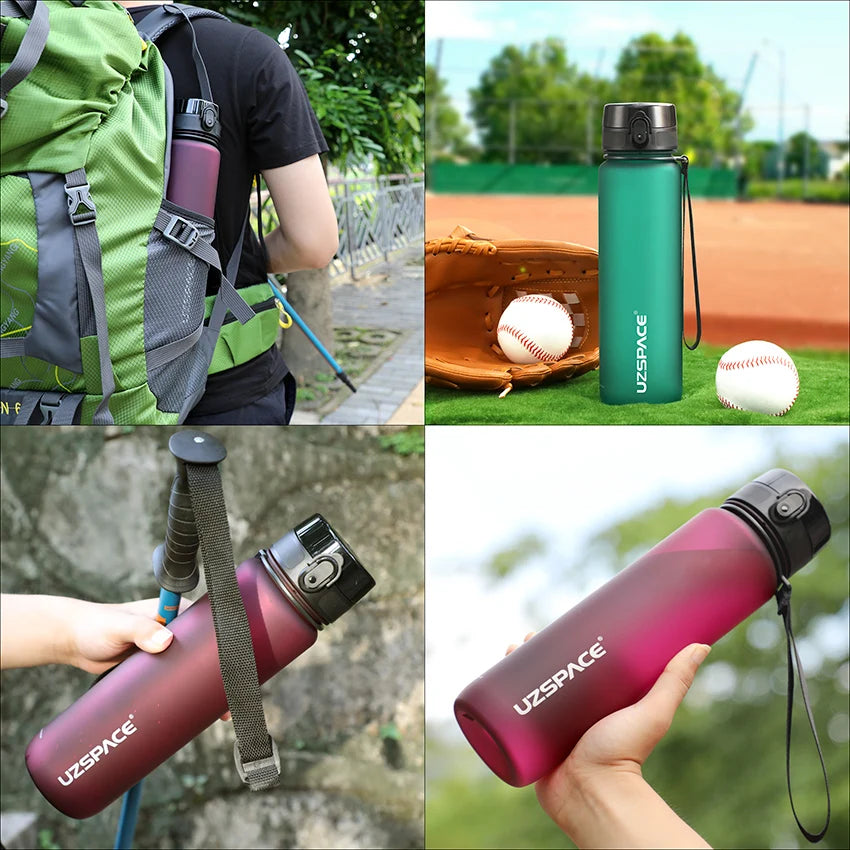 Sports Water Bottle - Leakproof Shaker Portable Gym Bottle | BPA Free Tritan Plastic - ZOOMNSTORE