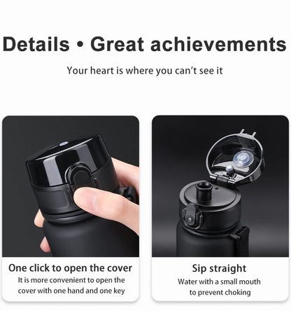 Sports Water Bottle - Leakproof Shaker Portable Gym Bottle | BPA Free Tritan Plastic - ZOOMNSTORE