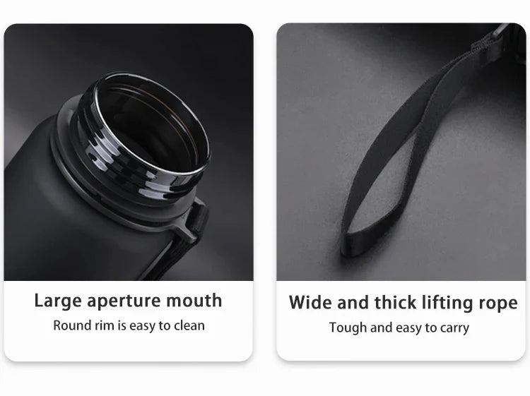 Sports Water Bottle - Leakproof Shaker Portable Gym Bottle | BPA Free Tritan Plastic - ZOOMNSTORE