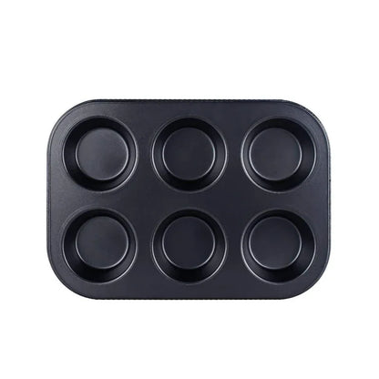Square Cupcake Pan - 12 Cup Muffin Baking Tray Non Stick Carbon Steel Bakeware - ZOOMNSTORE