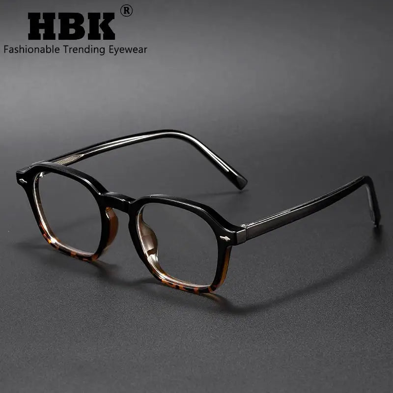 Square Eyeglass Frame - Retro Unisex Optical Glasses With Blue Light Blocking Lenses - ZOOMNSTORE