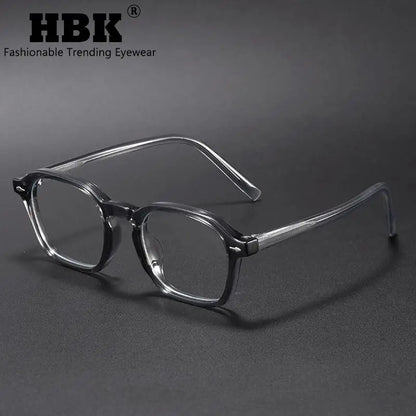 Square Eyeglass Frame - Retro Unisex Optical Glasses With Blue Light Blocking Lenses - ZOOMNSTORE