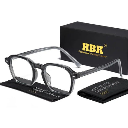 Square Eyeglass Frame - Retro Unisex Optical Glasses With Blue Light Blocking Lenses - ZOOMNSTORE