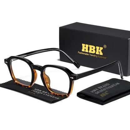 Square Eyeglass Frame - Retro Unisex Optical Glasses With Blue Light Blocking Lenses - ZOOMNSTORE