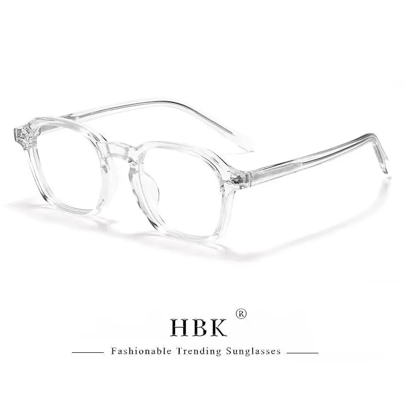 Square Eyeglass Frame - Retro Unisex Optical Glasses With Blue Light Blocking Lenses - ZOOMNSTORE