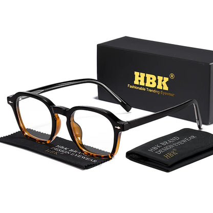 Square Eyeglass Frame - Retro Unisex Optical Glasses With Blue Light Blocking Lenses - ZOOMNSTORE