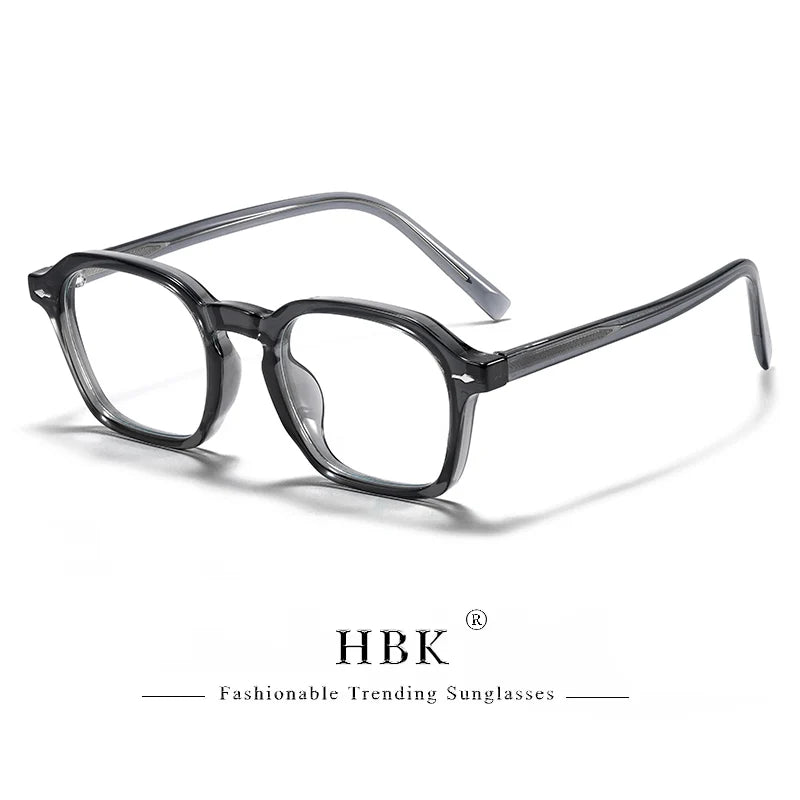 Square Eyeglass Frame - Retro Unisex Optical Glasses With Blue Light Blocking Lenses - ZOOMNSTORE