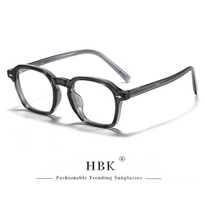 Square Eyeglass Frame - Retro Unisex Optical Glasses With Blue Light Blocking Lenses - ZOOMNSTORE