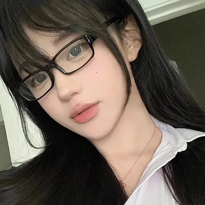 Square Frame Glasses - Retro Harajuku Style Blue Light Reading Eyeglasses - ZOOMNSTORE