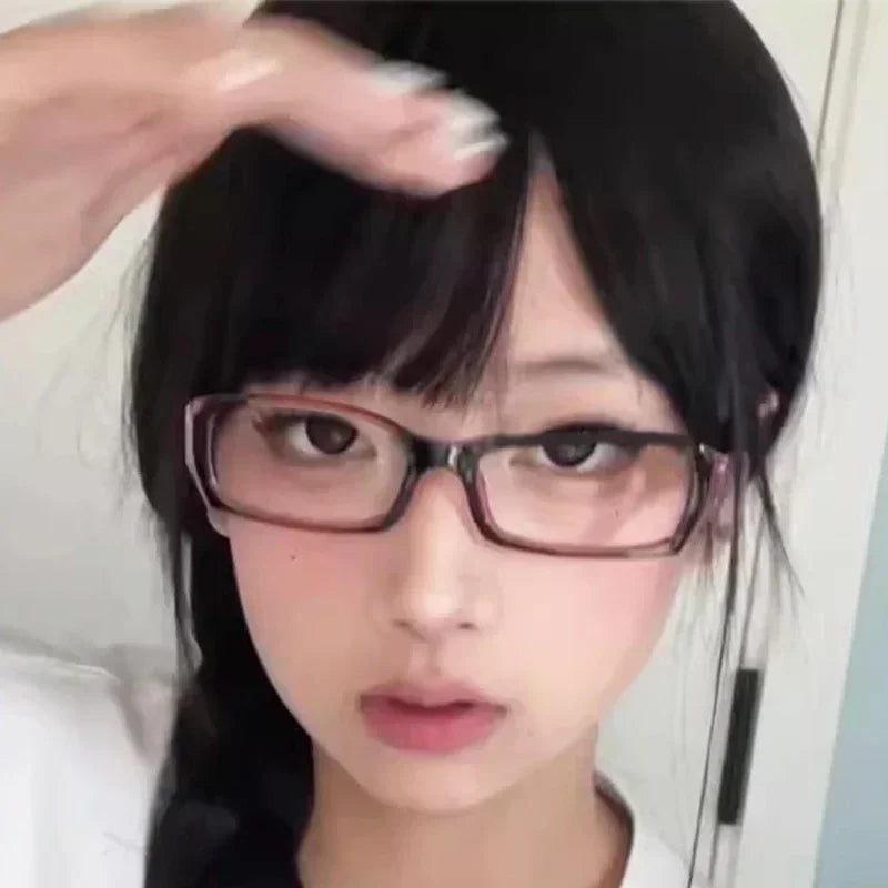 Square Frame Glasses - Retro Harajuku Style Blue Light Reading Eyeglasses - ZOOMNSTORE