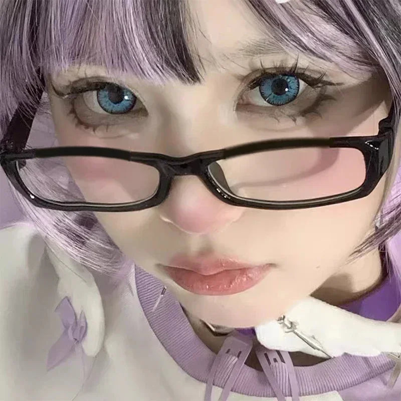 Square Frame Glasses - Retro Harajuku Style Blue Light Reading Eyeglasses - ZOOMNSTORE